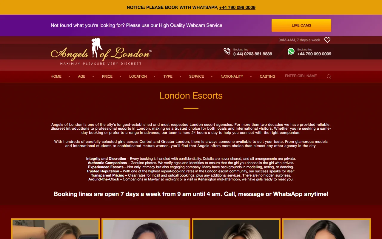 Screenshot: Angelsoflondon Screenshot of Angelsoflondon